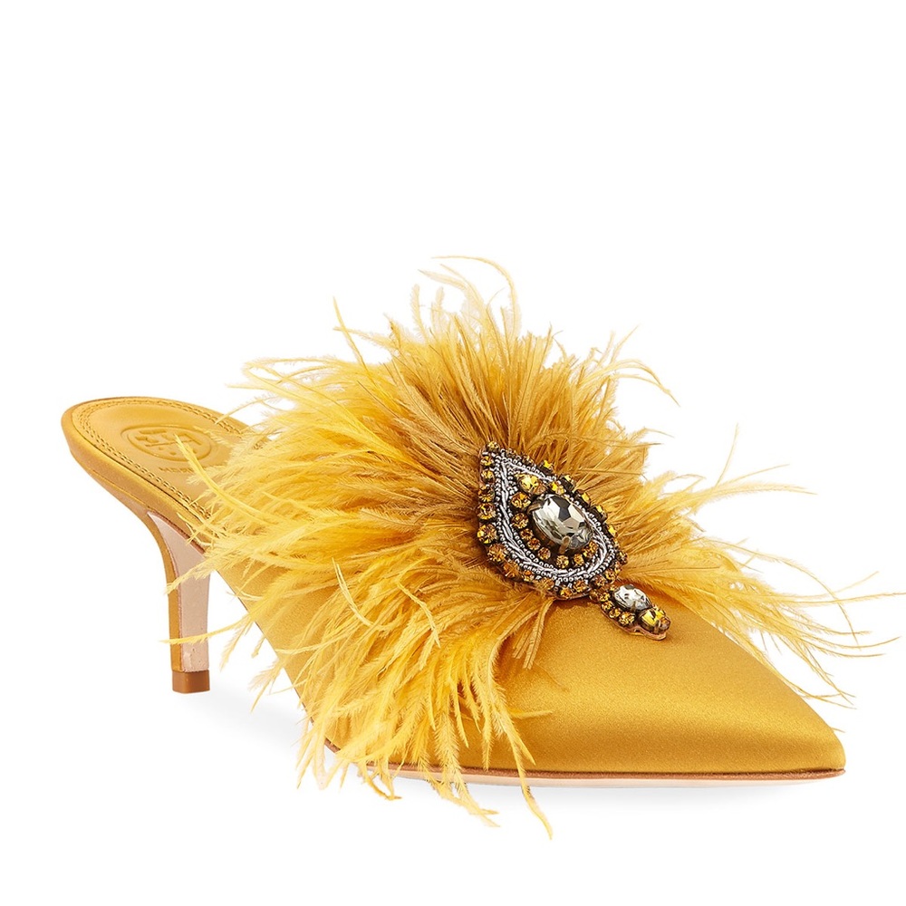 In search of Tory Burch Elodie Feather Mule shoes